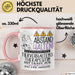 Tierverhaltenstherapeutin Tasse Geschenk Lustig Abstand Halten Hochleistungs-Tierverhaltenstherapeutin Mit Drang Zur Perfektion Bei Der Arbeit Rosa Trendation