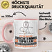 Tischtennisspieler Geschenk Tasse Ich Bin Tischtennisspieler Aber Sag Doch Einfach Superheld Lustige Geschenkdiee für Tischtennisspieler Kaffee-Becher Rosa Trendation