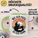 Papa Vatertag Vater Sohn Tasse Becher Geschenk Lustige Geschenkidee Spruch Wie Der Papa So Der Sohn Grün Trendation