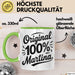 Martina Tasse Geschenk Original 100% Martina Geschenkidee Geburtstag Grün Trendation