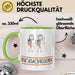 Geschenk für Rucksackreisende Tasse Lustige Geschenkidee Geburtstag Ich Bin Rucksackreisende Ich Darf Das Grün Trendation