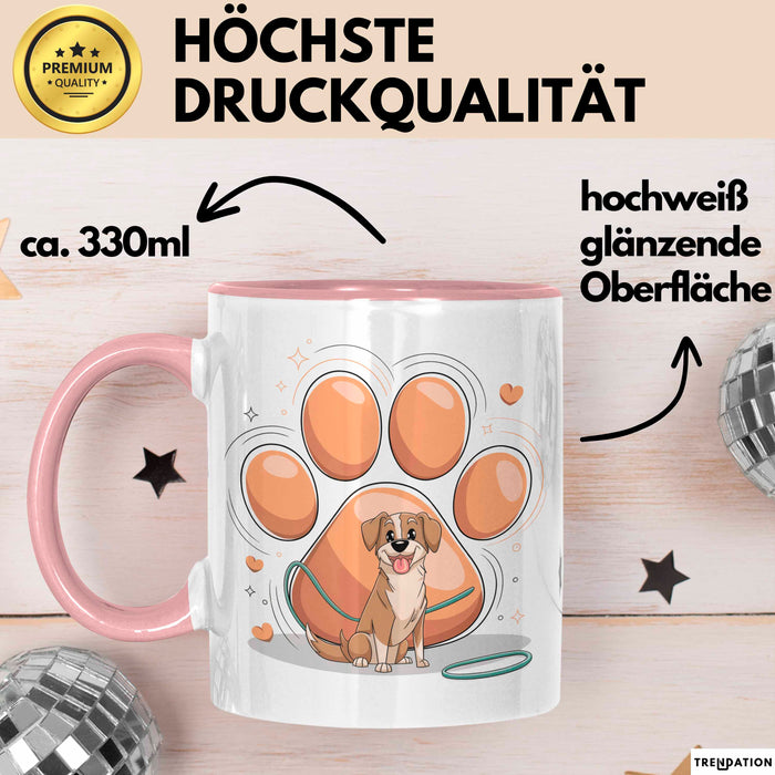 Hundetrainer Tasse Geschenk Lustige Geschenkidee Spruch Für Hunde Coaches Rosa Trendation