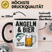 Angeln Fischer Bierliebhaber Tasse Geschenk Lustige Geschenkidee Spruch Angeln Und Bier Darum Bin Ich Hier Trendation