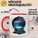 Sci Fi Autor Tasse Geschenkidee für Zukunftswelten Rot Trendation