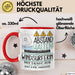 Windsurferin Tasse Geschenk Lustig Abstand Halten Hochleistungs-Windsurferin Mit Drang Zur Perfektion Bei Der Arbeit Rot Trendation