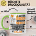 Schwiegergroßvater Geschenk Tasse Lustiger Spruch Erheben Sie Sich Der Schwiegergroßvater Betritt den Raum Grün Trendation