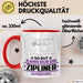Zipliner Geschenk Tasse So Gut Kann Nur Ein Zipliner Aussehen Geschenkidee Kaffee-Becher Rot Trendation