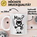 Sarkastische Katze Tasse Geschenk Lustige Geschenkidee Miau Weiß Trendation