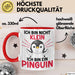Lustige Tasse Geschenk Pinguin Mit Sonnenbrille Cooles Design Rot Trendation