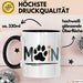 Hund Tierliebhaber Tasse Geschenk Lustige Geschenkidee Spruch Moin Schwarz Trendation