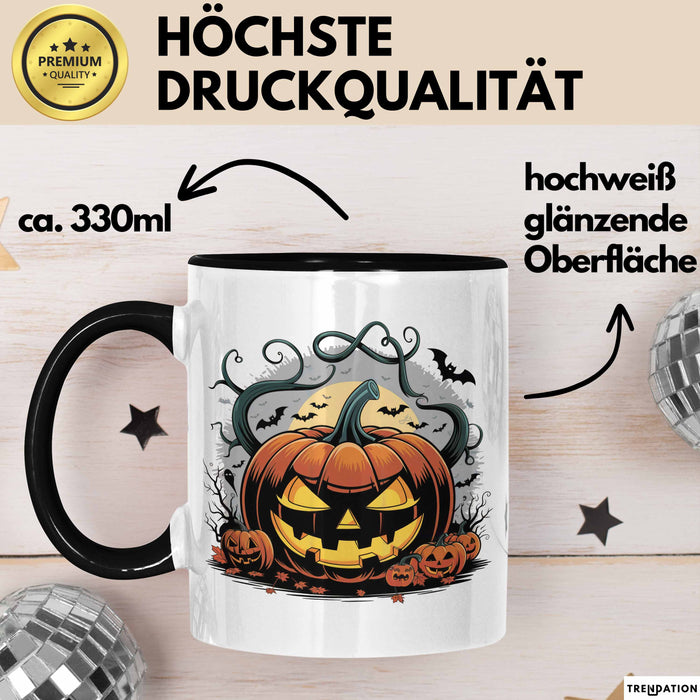 Halloween Tasse Geschenkidee für Grusel Saison Fans Trendation