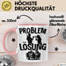 Poker Tasse Geschenk für Poker-Spieler Männer Geschenkidee Problem und Lösung Poker Spielen Kartenspielen Rosa Trendation