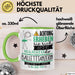 Balletttänzerin Tasse Geschenk Lustiger Spruch Bitte Erheben Sie Sich Seine Majestät Die Balletttänzerin Betritt Den Raum Grün Trendation