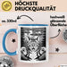 Katzen Tierliebhaber Tasse Geschenk Lustige Geschenkidee Spruch Alien UFO Katze Blau Trendation