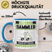 Sammler Tasse Geschenk für Sammler Geburtstag Lustiger Spruch Kaffee-Becher Was Ist Deine Superkraft Blau Trendation
