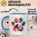 Hund Tierliebhaber Tasse Geschenk Lustige Geschenkidee Spruch Blau Trendation