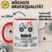 Geschenk für Geländewagenfahrerin Tasse Lustige Geschenkidee Geburtstag Ich Bin Geländewagenfahrerin Ich Darf Das Rot Trendation