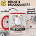 Halbcousin Geschenk Tasse So Gut Kann Nur Ein Halbcousin Aussehen Geschenkidee Kaffee-Becher Rot Trendation
