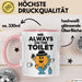 Klo Tasse Geschenk Mr Always On The Toilet Geschenkidee Lustig Toilette Weiß Trendation