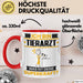 Tierarzt Tasse Geschenk für Tierarzt Geburtstag Lustiger Spruch Kaffee-Becher Was Ist Deine Superkraft Rot Trendation