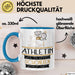 Athletin Weil Es Keinen Schöneren Beruf Gibt Tasse Geschenk für Eine Athletin Lustig Blau Trendation