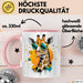 Giraffe Mit Sonnenbrille Tasse Geschenk Lustige Geschenkidee Spruch Rosa Trendation