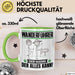 Wanderführer Tasse Geschenk für Wanderführer Der Mann Der Alles Kann Geschenkidee zum Geburtstag Grün Trendation