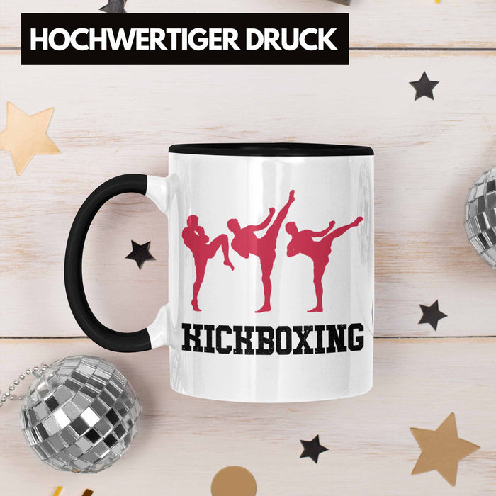 Kickboxing Tasse Geschenk Kampfsportler Geschenkidee Geburtstag Weihnachten Schwarz Trendation