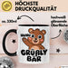 Sarkastischer Bär Tasse Geschenk Lustige Geschenkidee Spruch Grüßly Bär Schwarz Trendation