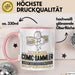 Comic-Sammler Geschenk Tasse Ich Bin Comic-Sammler Aber Sag Doch Einfach Superheld Lustige Geschenkdiee für Comic-Sammler Kaffee-Becher Rosa Trendation