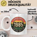 40 Geburtstag Party Tasse Geschenk Lustige Geschenkidee Spruch Original 1985 Limitierte Edition Weiß Trendation
