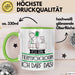 Geschenk für Tierpsychologin Tasse Lustige Geschenkidee Geburtstag Ich Bin Tierpsychologin Ich Darf Das Grün Trendation