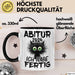 Abitur 2025 Ich Habe Fertig Geschenkidee Tasse Abi Bestanden Geschenk Prüfung Schwarz Trendation