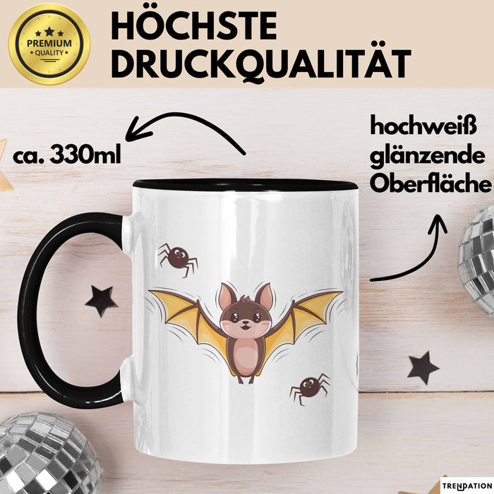 Vampir Fledermaus Halloween Feier Tasse Geschenk Lustige Geschenkidee Spruch Trendation