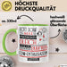 EDM-Enthusiastin Geschenk Becher Tasse Gott Schuf Alle Menschen Gleich Nur Die Besten Durfeten EDM-Enthusiastin Werden Geschenkidee Lustig Grün Trendation