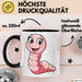 Regenwurm Tasse Geschenk Lustige Geschenkidee Spruch Schwarz Trendation