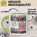 Kletterführer Geschenk Kaffee-Tasse Geschenkidee für Kletterführer Ich Bin Kletterführer Ich Kann Es Dir Erklären Jedoch Nicht Für Dich Verstehen Spruch Lustig Grün Trendation