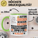 Tischtennisspieler Geschenk Tasse Lustiger Spruch Erheben Sie Sich Der Tischtennisspieler Betritt den Raum Grün Trendation