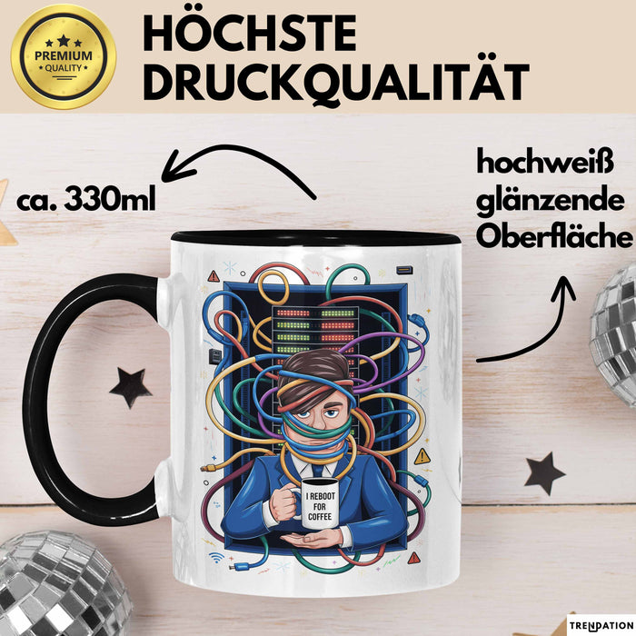 IT Administrator Tasse Geschenk Lustige Geschenkidee Spruch Für Netzwerk Helden Trendation