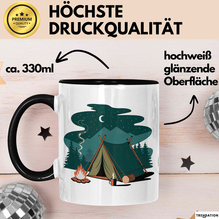 Camper Tasse Geschenkidee für Zeltleben Entdecker Trendation