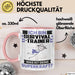 Survival-Trainer Tasse Geschenk für Survival-Trainer Geburtstag Lustiger Spruch Kaffee-Becher Was Ist Deine Superkraft Rosa Trendation
