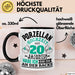 Pozellanhochzeit Tasse Geschenk Dornenhochzeit Geschenkidee Ehemann Ehefrau 20 Jahre Becher Schwarz Trendation