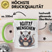 Sarkastischer Sarkasmus Introvertierter Tasse Geschenk Lustige Geschenkidee Spruch Igitt Menschen Grün Trendation