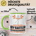 DIY-Bastler Geschenk Tasse Ich Bin DIY-Bastler Aber Sag Doch Einfach Superheld Lustige Geschenkdiee für DIY-Bastler Kaffee-Becher Grün Trendation