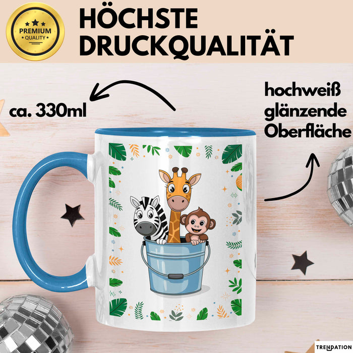 Tierpfleger Tasse Geschenk Lustige Geschenkidee Spruch Für Tier Betreuer Blau Trendation