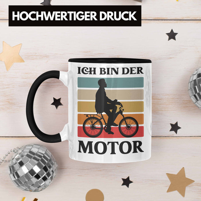 Trendation - Fahrradfahrer Geschenk Tasse mit Spruch Rennrad Mountainbike Geschenkidee Radfahrer Lustig Schwarz Trendation