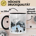 Wolf Tasse Geschenk Silhouetten Berglandschaft Vollmond Geschenkidee Schwarz Trendation