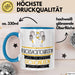Rucksacktouristin Weil Es Keinen Schöneren Beruf Gibt Tasse Geschenk für Eine Rucksacktouristin Lustig Blau Trendation