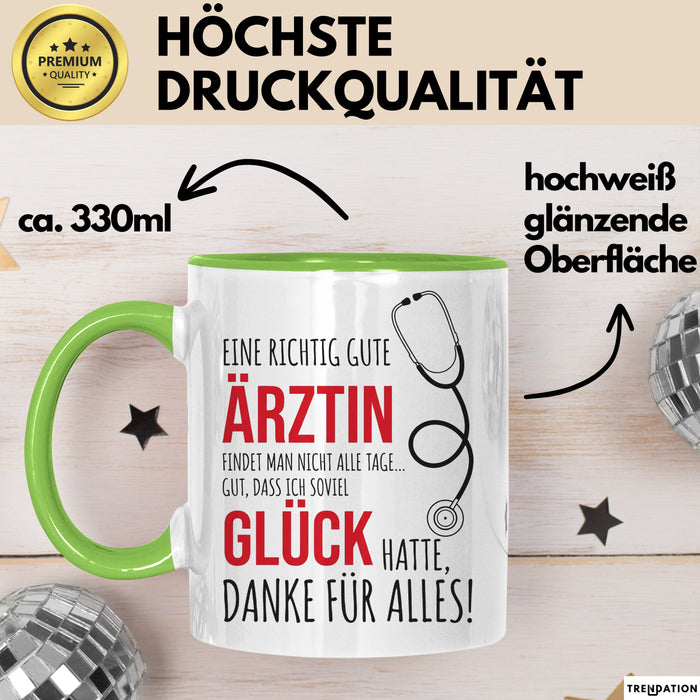 Aerztin Tasse Geschenk Eine Richtig Gute Aerztin Danke Geschenkidee Beruf
