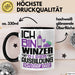 Winzer Ausbildung Tasse Geschenk Ich Bin Winzer In Der Ausbildung Ich Darf Das Geschenkidee Spruch Schwarz Trendation